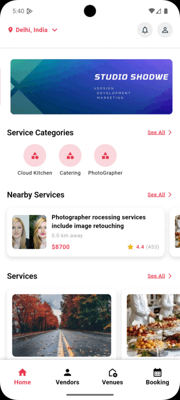 Event Marketplace Platform screenshot 1