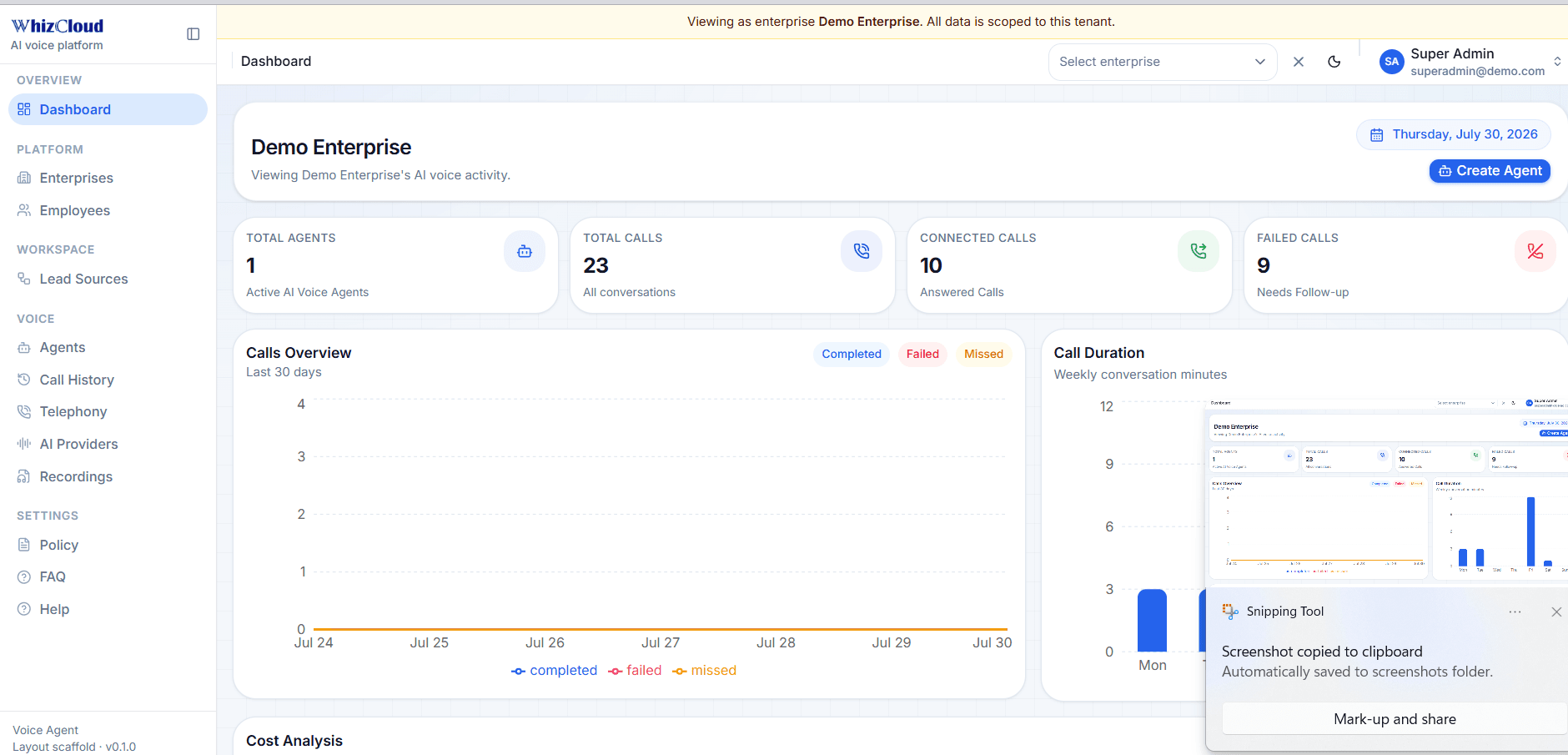 AI Voice Agent for Real Estate Lead Qualification screenshot 1