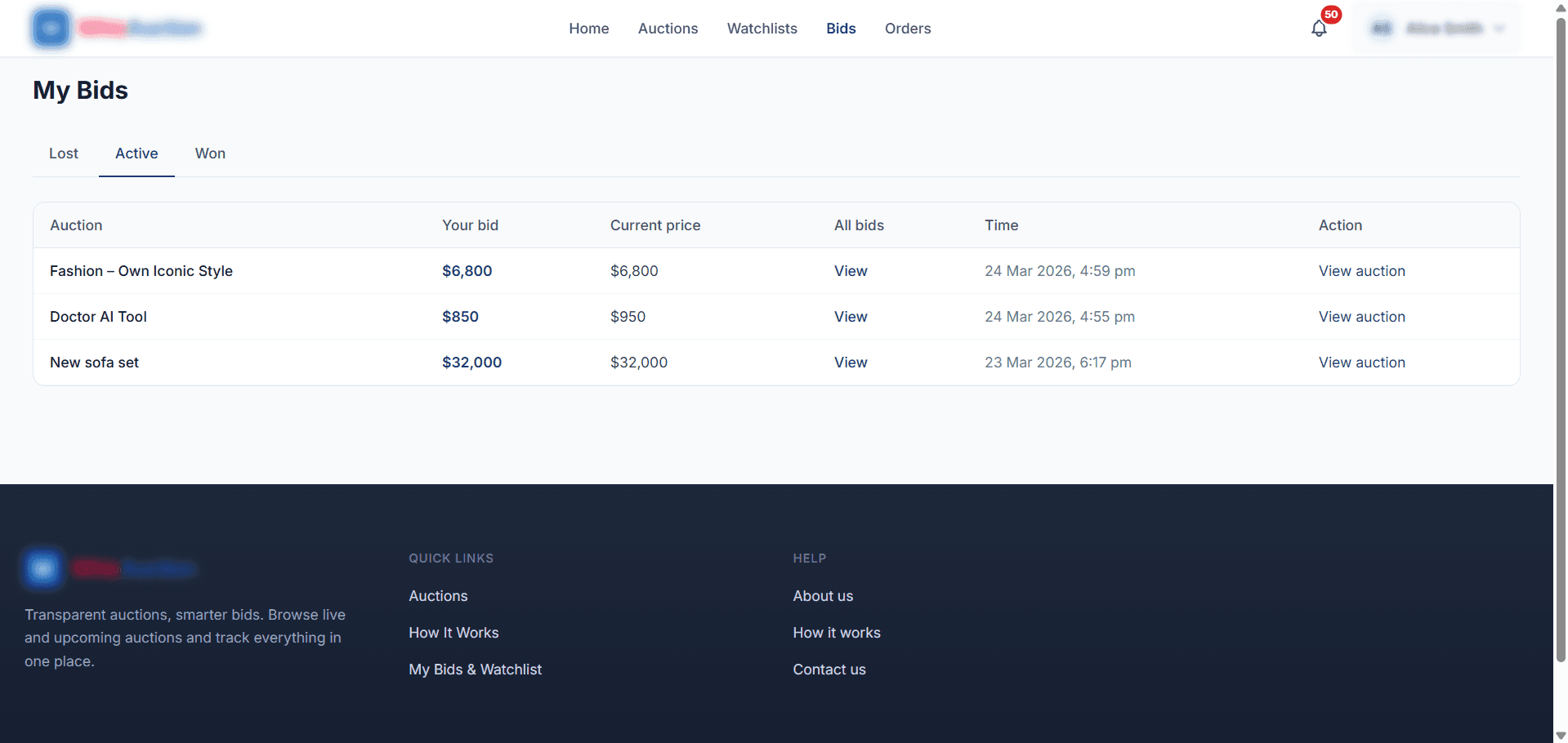 WhizCloud Auction Platform screenshot 3